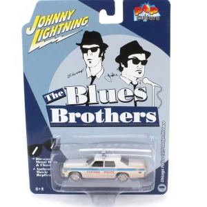 Manufacturer_Auto World Cars & Suvs<1/64 Auto World 1975 Dodge Monaco Chicago Police Dirty Version, Blues Brothers, Pop Culture