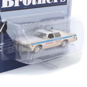 Manufacturer_Auto World Cars & Suvs<1/64 Auto World 1975 Dodge Monaco Chicago Police Dirty Version, Blues Brothers, Pop Culture