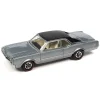 Manufacturer_Auto World Cars & Suvs<1/64 Auto World 2023 Release 2B, 1966 Oldsmobile 442, Silver Mist Poly with Flat Black Roof