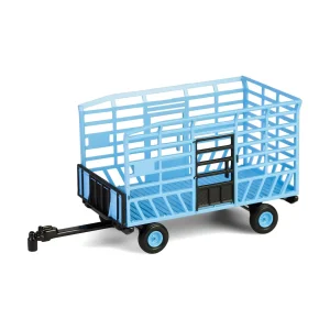 Manufacturer_Greenlight Collectibles Implements<1/64 Bale Throw Wagon, Light Blue, Down on the Farm Series 10