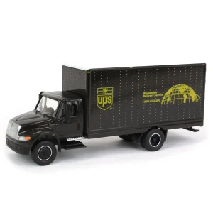 Manufacturer_Greenlight Collectibles Box Trucks & Trailers<(B&D) 1/64 2013 International Durastar Box Van, United Parcel Service, UPS, HD Truck Series 24 - Damaged Item
