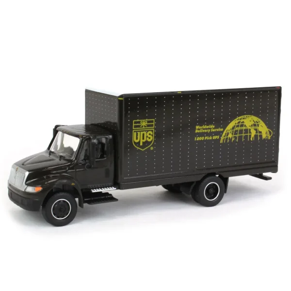 Manufacturer_Greenlight Collectibles Box Trucks & Trailers<(B&D) 1/64 2013 International Durastar Box Van, United Parcel Service, UPS, HD Truck Series 24 - Damaged Item