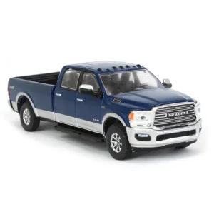 Manufacturer_Greenlight Collectibles Pickup Trucks<(B&D) 1/64 2022 RAM Laramie 4x4, Patriot Blue & Silver, All-Terrain Series 14 - Damaged Item