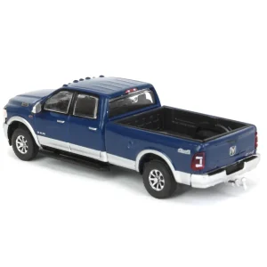 Manufacturer_Greenlight Collectibles Pickup Trucks<(B&D) 1/64 2022 RAM Laramie 4x4, Patriot Blue & Silver, All-Terrain Series 14 - Damaged Item