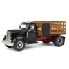 Manufacturer_SpecCast Dump Trucks<(B&D) 1/50 Black International KB 8 Truck with Stake Bed - Damaged Box