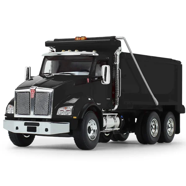 Manufacturer_First Gear, Inc. Dump Trucks<(B&D) 1/50 Black Kenworth T880 Dump Truck by First Gear - Damaged Box