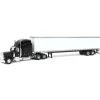 Manufacturer_SpecCast Box Trucks & Trailers<(B&D) 1/64 Black Peterbilt 379 with Sleeper and 53' Trailer with Single Rear Door - Damaged Box