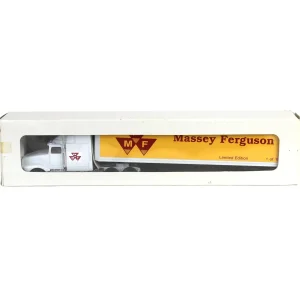 Manufacturer_Other Box Trucks & Trailers<(B&D) 1/64 International Semi with Massey Ferguson Box Trailer, Limited Edition 1 of 1,000 - Damaged Item