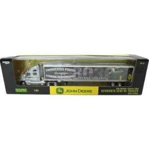 Manufacturer_ERTL Box Trucks & Trailers<(B&D) 1/64 John Deere 8030 Series Semi with Gray Kenworth - Box Damage