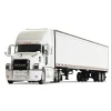 Manufacturer_First Gear, Inc. Box Trucks & Trailers<(B&D) 1/64 Mack Anthem Sleeper Cab, White with White 53ft Box Trailer by First Gear - Damaged Item