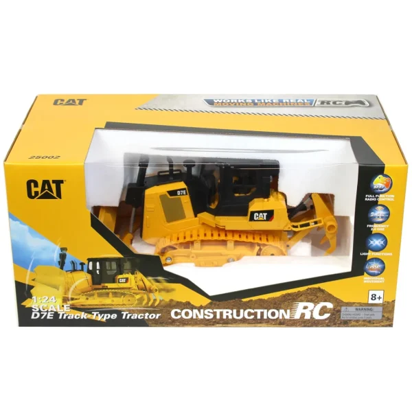 Manufacturer_Diecast Masters Radio Control<(B&D) 1/24 Radio Control Caterpillar D7E Track-Type Tractor Dozer, Made of Durable Plastic - Damaged Item