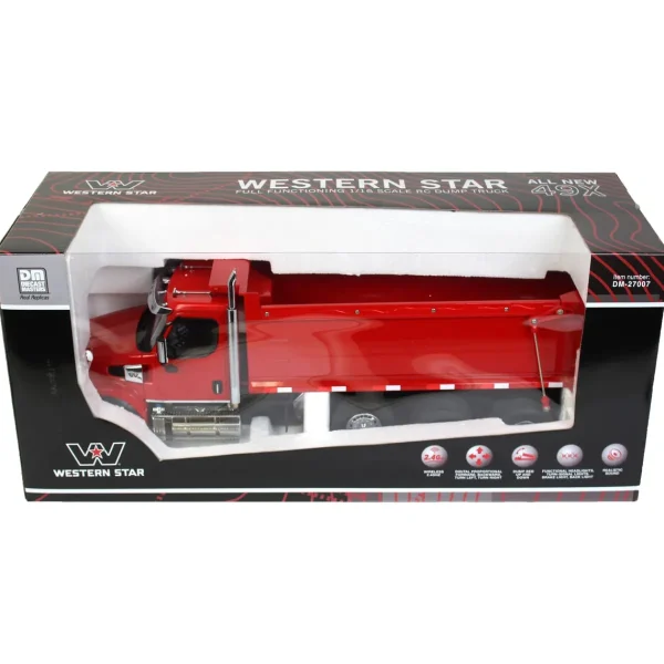 Manufacturer_Diecast Masters Dump Trucks<(B&D) 1/16 Radio Control Western Star 4900 Dump Truck - Damaged Item