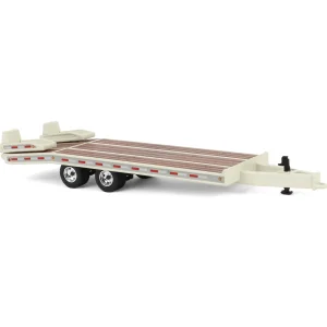 Manufacturer_DCP by First Gear Lowboys & Flatbeds<1/64 Beavertail Equipment Trailer, Off White, DCP by First Gear