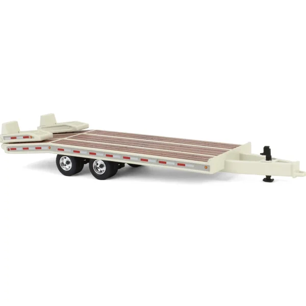 Manufacturer_DCP by First Gear Lowboys & Flatbeds<1/64 Beavertail Equipment Trailer, Off White, DCP by First Gear