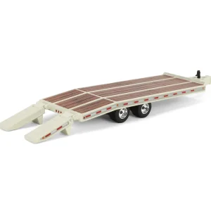 Manufacturer_DCP by First Gear Lowboys & Flatbeds<1/64 Beavertail Equipment Trailer, Off White, DCP by First Gear