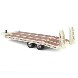 Manufacturer_DCP by First Gear Lowboys & Flatbeds<1/64 Beavertail Equipment Trailer, Off White, DCP by First Gear