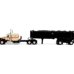 Manufacturer_DCP by First Gear Dump Trucks<1/64 Beige/Black Kenworth W900 with MAC Coal Dump Trailer, DCP by First Gear