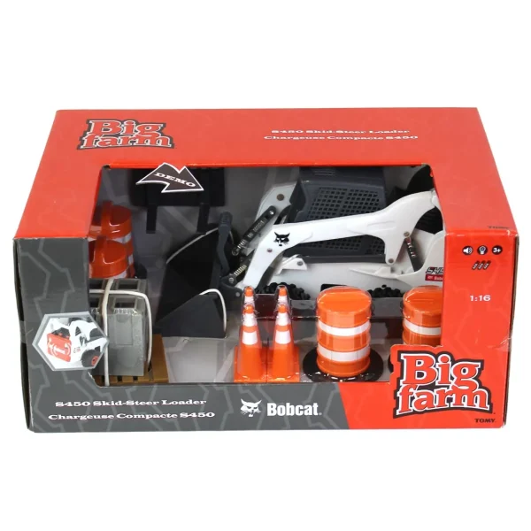 Manufacturer_ERTL Loaders<1/16 Big Farm Bobcat S450 Skid Steer Set with Accessories