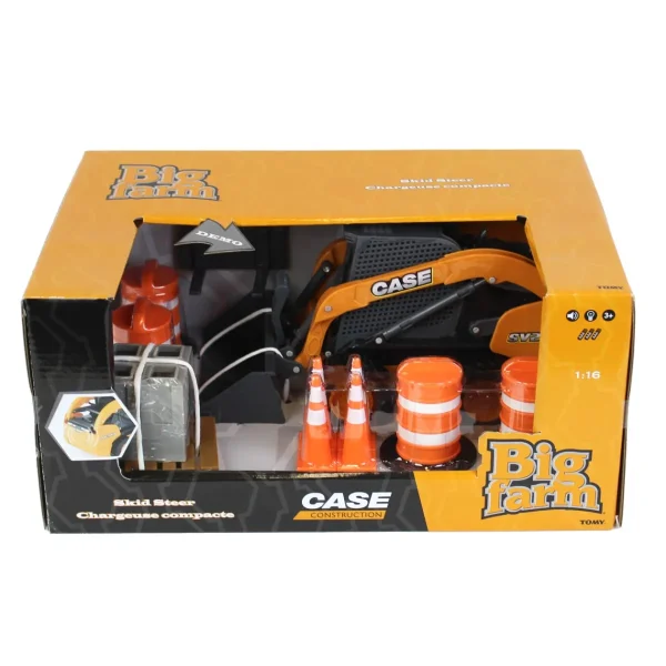 Manufacturer_ERTL Loaders<1/16 Big Farm Case SV280 Skid Steer Set with Accessories