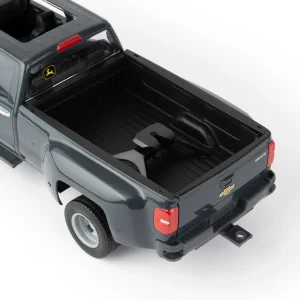 Manufacturer_ERTL Loaders<1/16 Big Farm Chevy Dually Quad Cab with Gooseneck Trailer and John Deere Skid Steer