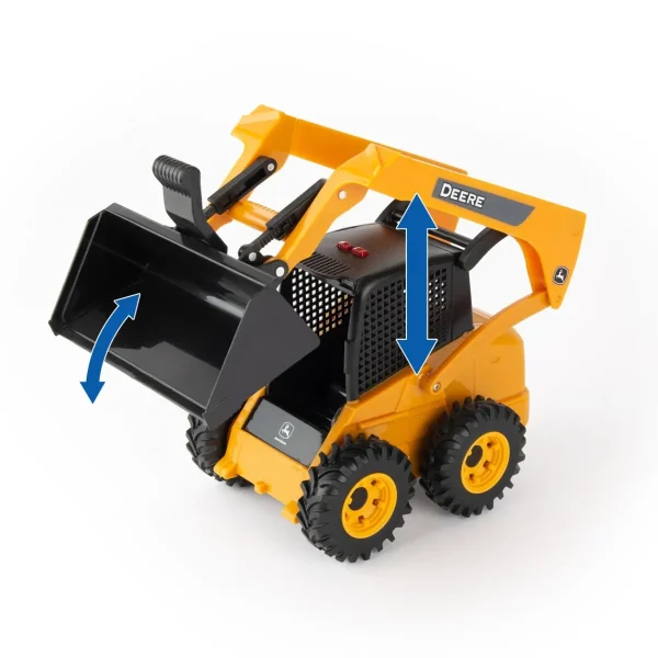 Manufacturer_ERTL Loaders<1/16 Big Farm Chevy Dually Quad Cab with Gooseneck Trailer and John Deere Skid Steer