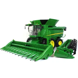 Manufacturer_ERTL Combines & Harvesters<1/16 Big Farm John Deere S690 Combine with 12 Row Corn Head and Grain Head