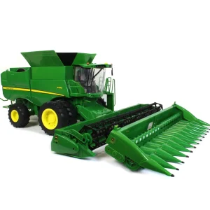 Manufacturer_ERTL Combines & Harvesters<1/16 Big Farm John Deere S690 Combine with 12 Row Corn Head and Grain Head