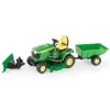 Manufacturer_ERTL Lawn & Garden<1/16 Big Farm John Deere X758 Lawn Mower with Blade and Cart