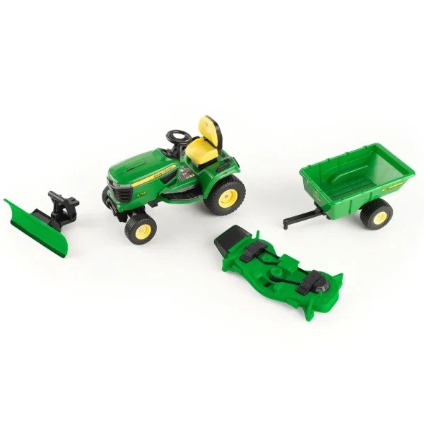 Manufacturer_ERTL Lawn & Garden<1/16 Big Farm John Deere X758 Lawn Mower with Blade and Cart