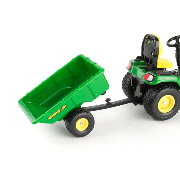 Manufacturer_ERTL Lawn & Garden<1/16 Big Farm John Deere X758 Lawn Mower with Blade and Cart