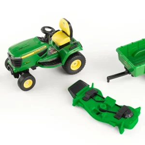 Manufacturer_ERTL Lawn & Garden<1/16 Big Farm John Deere X758 Lawn Mower with Blade and Cart