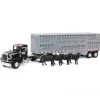 Manufacturer_ERTL Agricultural Trucks<1/16 Big Farm Peterbilt 367 Semi with Livestock Trailer and 4 Cows
