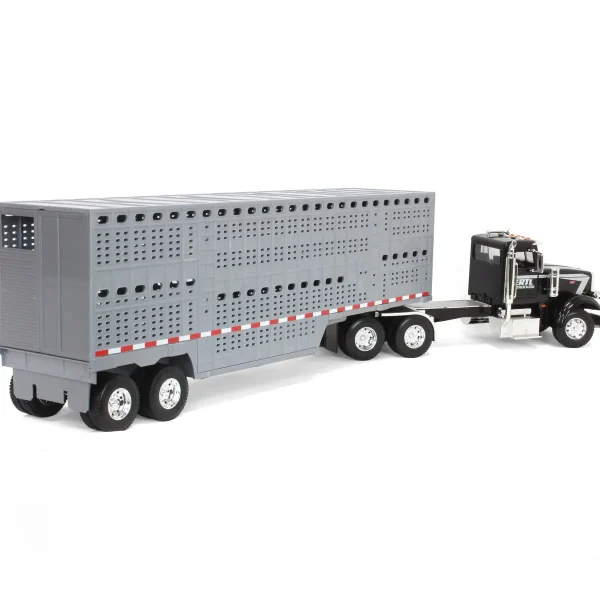Manufacturer_ERTL Agricultural Trucks<1/16 Big Farm Peterbilt 367 Semi with Livestock Trailer and 4 Cows