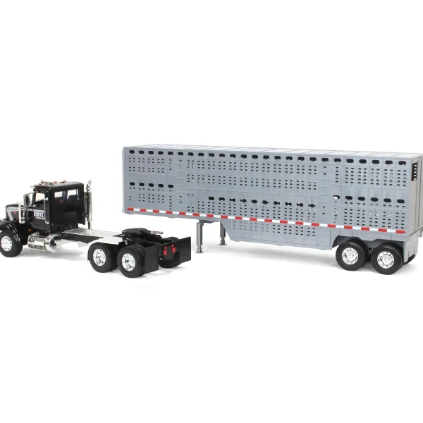 Manufacturer_ERTL Agricultural Trucks<1/16 Big Farm Peterbilt 367 Semi with Livestock Trailer and 4 Cows