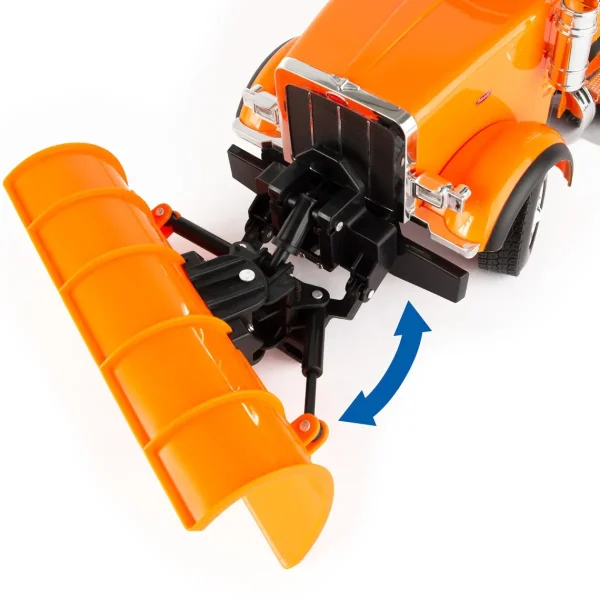 Outback Toys Dump Trucks<1/16 Big Farm Peterbilt Model 367 DOT Truck with Snow Plow
