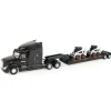 Manufacturer_ERTL Lowboys & Flatbeds<1/32 Big Roads Peterbilt 579 w/ Lowboy & 2 Die-cast Bobcat S450 Skid Loaders