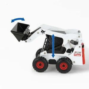 Manufacturer_ERTL Lowboys & Flatbeds<1/32 Big Roads Peterbilt 579 w/ Lowboy & 2 Die-cast Bobcat S450 Skid Loaders