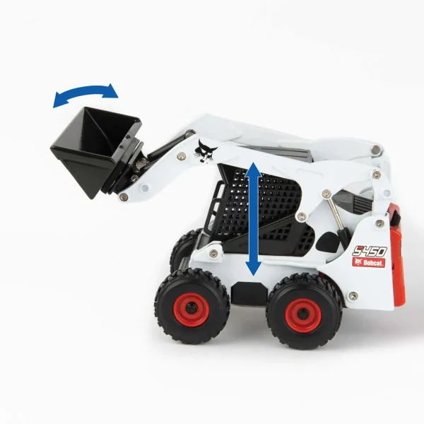 Manufacturer_ERTL Lowboys & Flatbeds<1/32 Big Roads Peterbilt 579 w/ Lowboy & 2 Die-cast Bobcat S450 Skid Loaders
