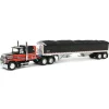 Manufacturer_DCP by First Gear Agricultural Trucks<1/64 Black & Red Ford LTL 9000 with Wilson Grain Trailer, DCP by First Gear
