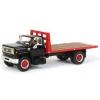 Manufacturer_DCP by First Gear Lowboys & Flatbeds<1/64 Black Chevy C65 Single Axle Truck with Red Flatbed, DCP by First Gear