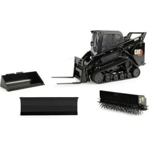 Manufacturer_ERTL Loaders<1/16 Black High Detail Caterpillar Tracked 297D2 Skid Steer Loader, ERTL Exclusive