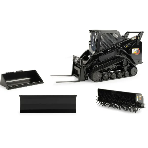 Manufacturer_ERTL Loaders<1/16 Black High Detail Caterpillar Tracked 297D2 Skid Steer Loader, ERTL Exclusive