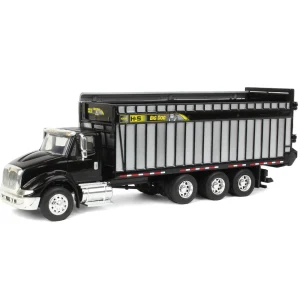 Manufacturer_SpecCast Agricultural Trucks<1/64 Black International 8600 with H&S Big Dog 1226 Forage Box