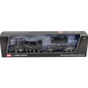 Manufacturer_DCP by First Gear Dump Trucks<1/64 Black Kenworth T880 Rogue Dump w/ Rogue Transfer Dump Trailer, DCP by First Gear