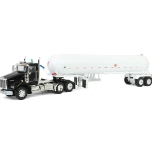 Manufacturer_DCP by First Gear Tanker Trucks<1/64 Black Kenworth T800 w/ Mississippi LP Anhydrous Tanker, DCP by First Gear