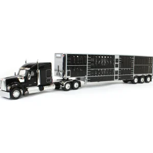 Manufacturer_DCP by First Gear Agricultural Trucks<1/64 Black Kenworth W990 with Wilson Silverstar Livestock Trailer, DCP by First Gear
