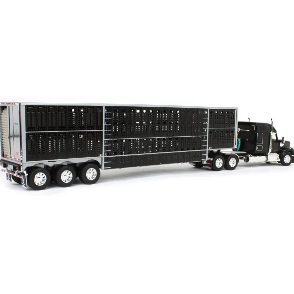 Manufacturer_DCP by First Gear Agricultural Trucks<1/64 Black Kenworth W990 with Wilson Silverstar Livestock Trailer, DCP by First Gear