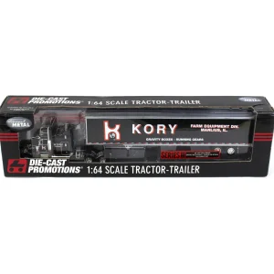 Manufacturer_DCP by First Gear Box Trucks & Trailers<1/64 Black Peterbilt 379 with 53ft Black Box Trailer, Kory Farm Equipment