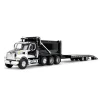 Manufacturer_DCP by First Gear Dump Trucks | Lowboys & Flatbeds<1/64 Black Western Star 49X with Ox Bodies Dump & Beaver Tail Trailer, DCP by First Gear