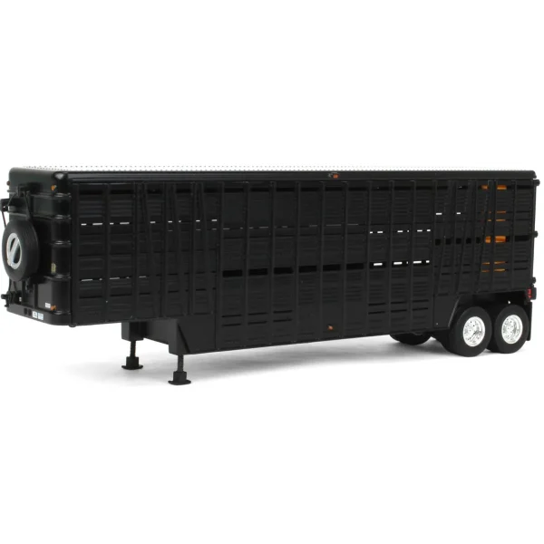 Manufacturer_Other Agricultural Trucks<1/64 Black Wilson Tandem-Axle 40ft Vintage Livestock Trailer